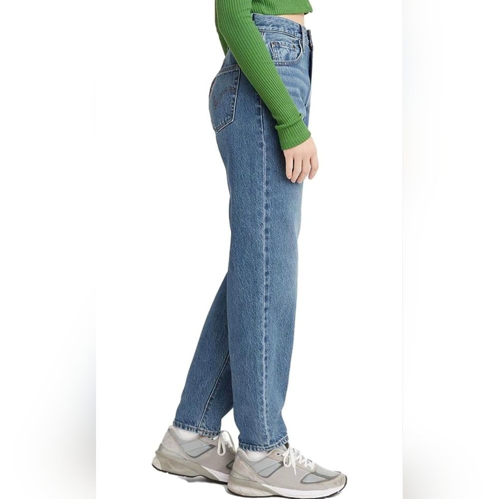 Levi's Premium High Loose Taper Blue Denim Jeans Women's Size Tag 27x29 - Picture 2 of 16